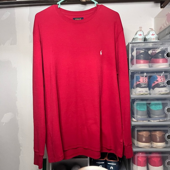 Ralph Lauren Other - Ralph Lauren Polo Red Textured Crew Neck